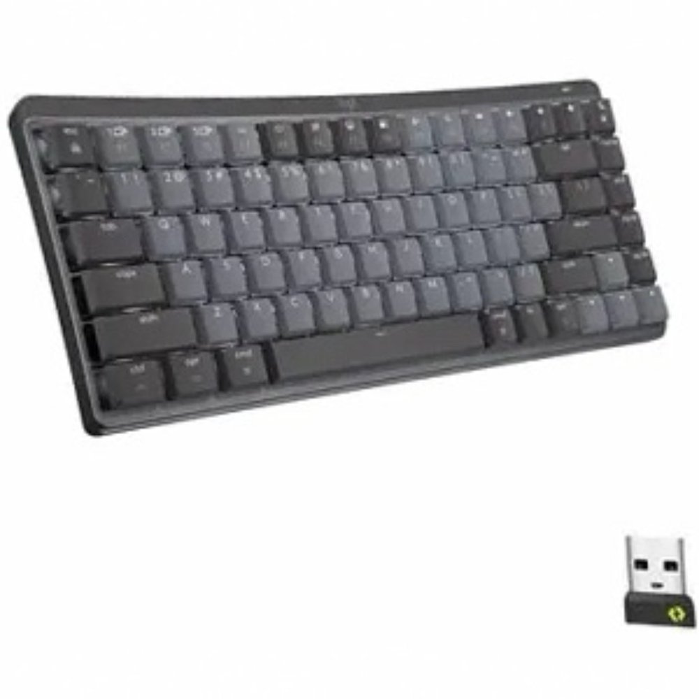 Logitech Clicky MX Mechanical Mini Minimalist Wireless Illuminated Keyboard NEW